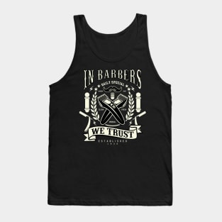 In Barbers We Trust Tank Top